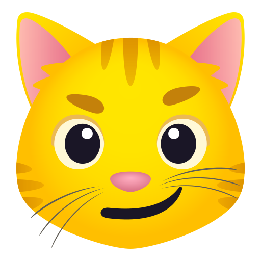 Ухмыляющийся кот для JoyPixels 10.0