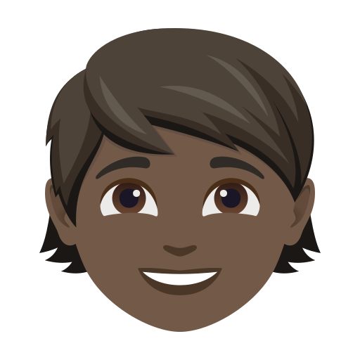 Criança: Pele Escura para JoyPixels 10.0