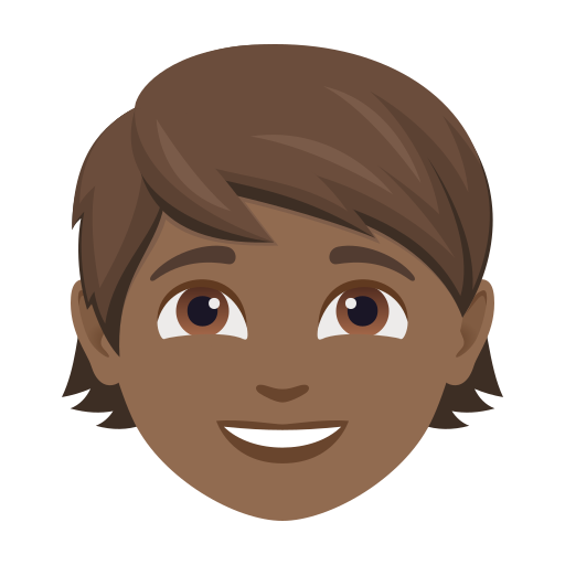 Criança: Pele Morena Escura para JoyPixels 10.0