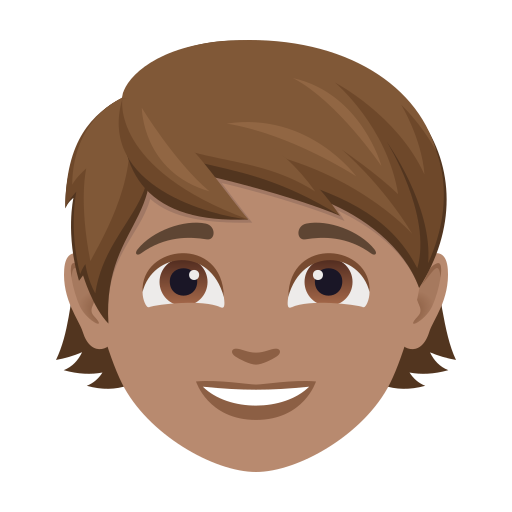 Criança: Pele Morena para JoyPixels 10.0