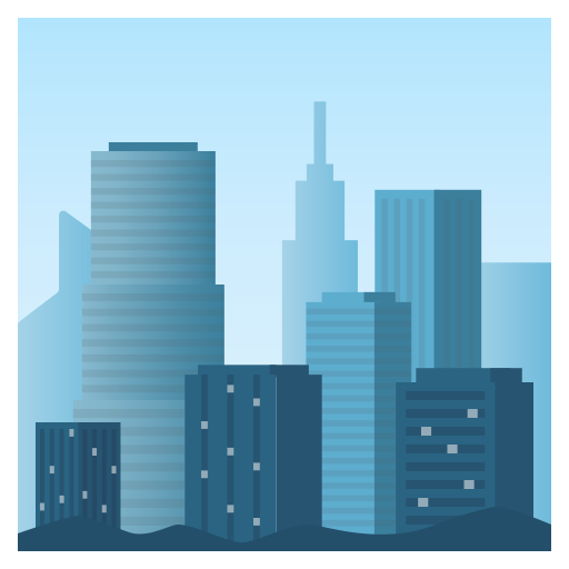 Khung cảnh thành phố cho JoyPixels 10.0