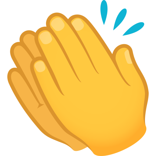 Tleskání rukou pro JoyPixels 10.0