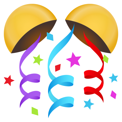 Bebola konfeti untuk JoyPixels 10.0