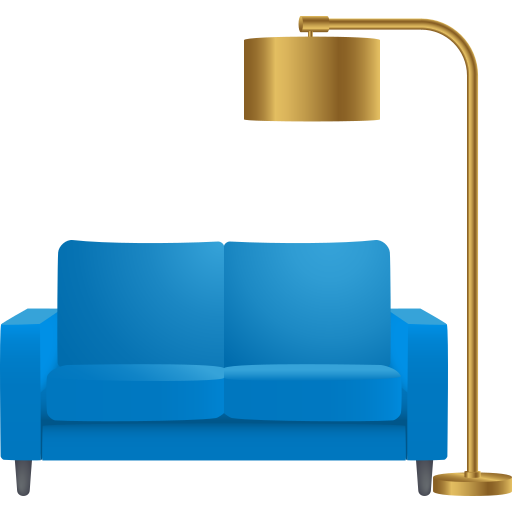 Sofá E Luminária para JoyPixels 10.0