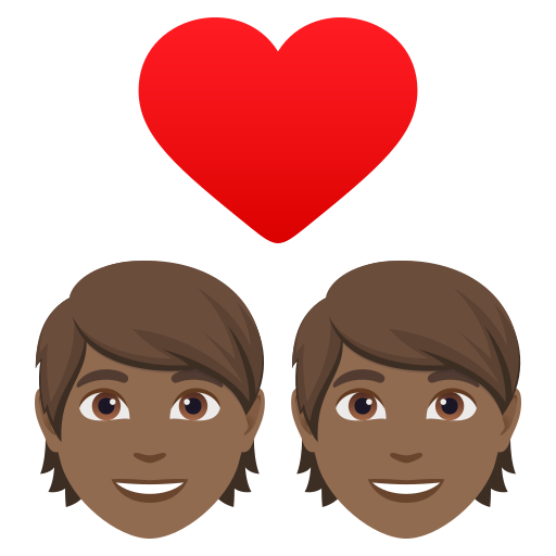 Casal Apaixonado: Pele Morena Escura para JoyPixels 10.0