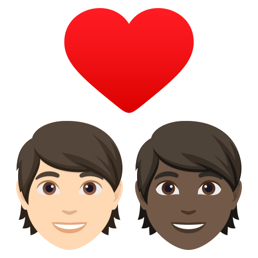 Casal Apaixonado: Pessoa, Pessoa, Pele Clara, Pele Escura para JoyPixels 10.0