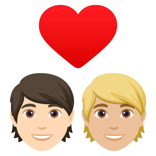 Закохана пара: дорослий дорослий дуже світлий тон шкіри світлий тон шкіри для JoyPixels 10.0