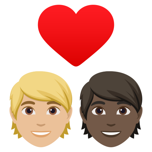 Casal Apaixonado: Pessoa, Pessoa, Pele Morena Clara, Pele Escura para JoyPixels 10.0