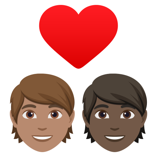 Закохана пара: дорослий дорослий середній тон шкіри дуже темний тон шкіри для JoyPixels 10.0
