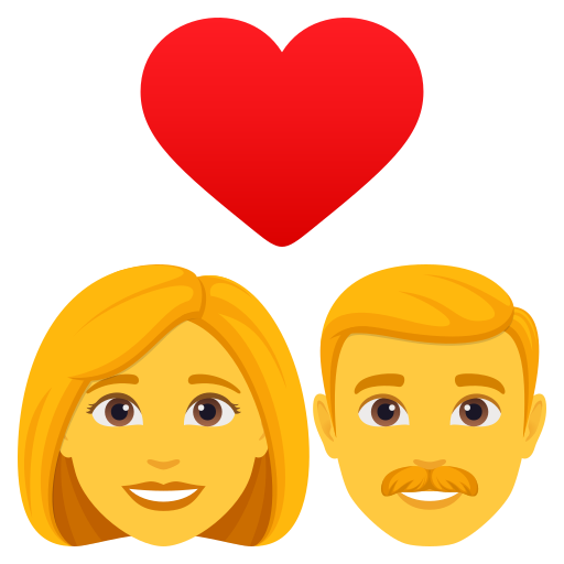 Ζευγάρι με καρδιά: γυναίκα, άντρας για JoyPixels 10.0