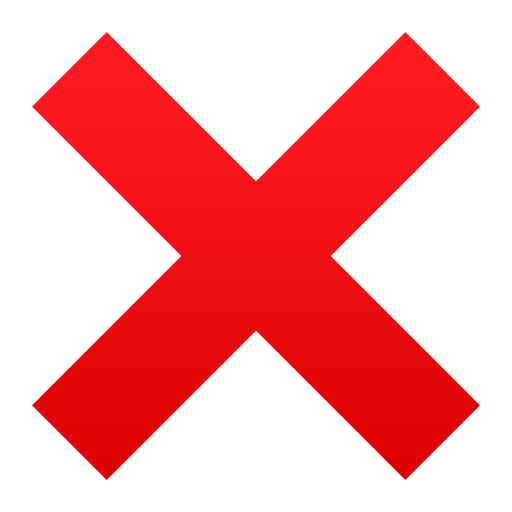 Cross Mark for JoyPixels 10.0