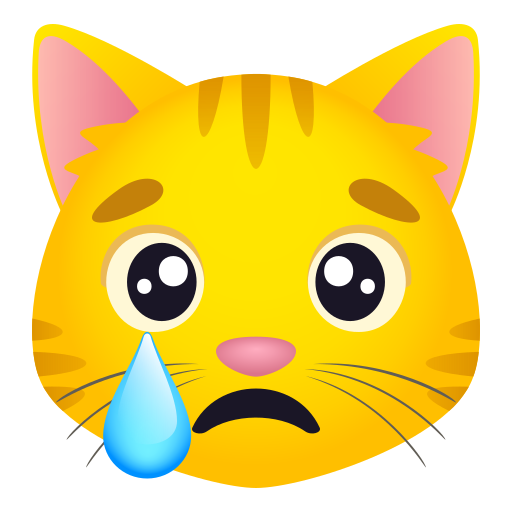 Crying Cat for JoyPixels 10.0