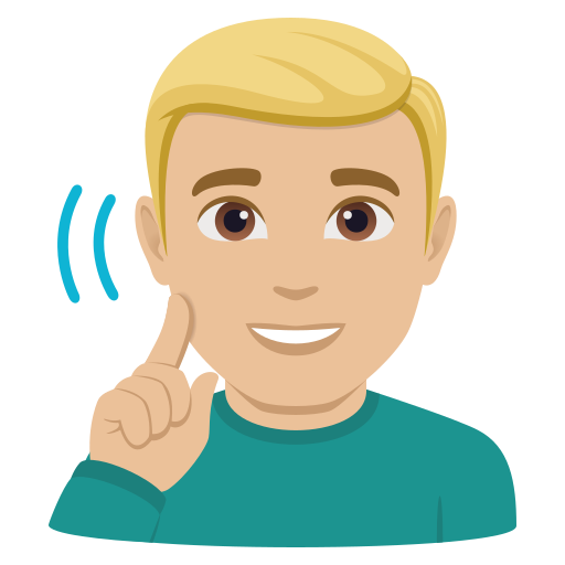 Homem Surdo: Pele Morena Clara para JoyPixels 10.0