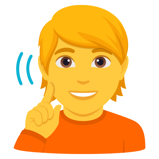 Глуха людина для JoyPixels 10.0