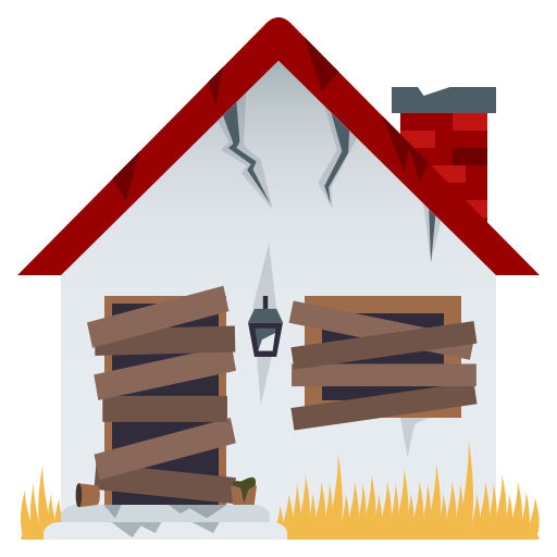 Casa Abandonada para JoyPixels 10.0