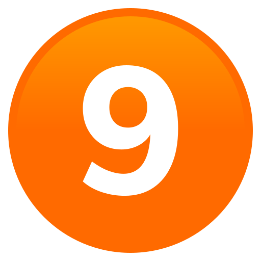 Digit Nine para JoyPixels 10.0