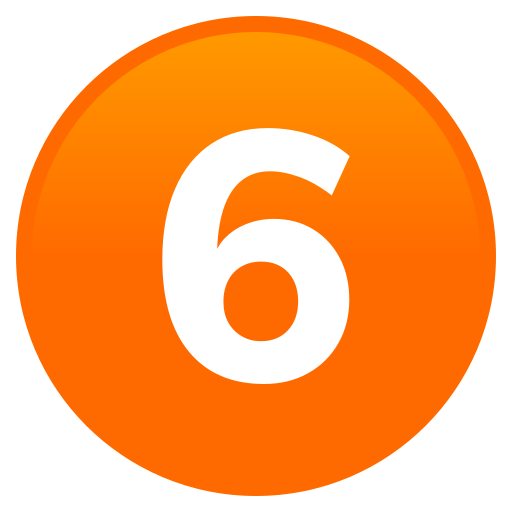 Cifra șase pentru JoyPixels 10.0