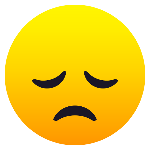 Rosto Desapontado para JoyPixels 10.0