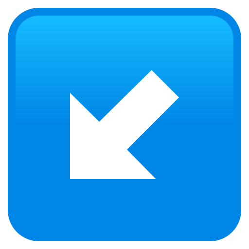 Seta Para Baixo E Para A Esquerda para JoyPixels 10.0