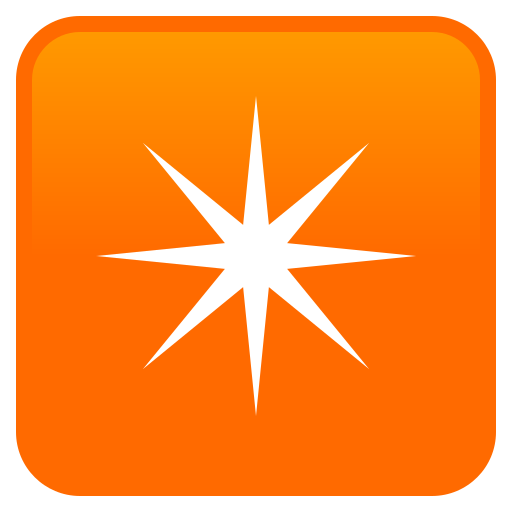 Estrela De Oito Pontas para JoyPixels 10.0