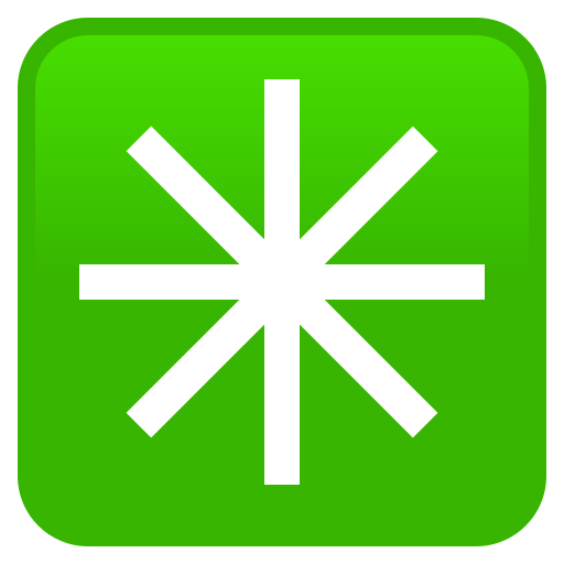 Οκτάκτινος αστερίσκος για JoyPixels 10.0