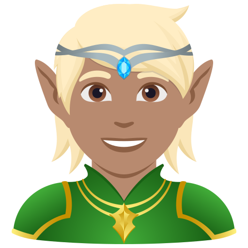 Elfo: Pele Morena para JoyPixels 10.0