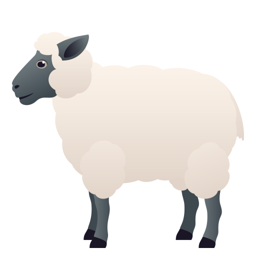 Ovelha para JoyPixels 10.0