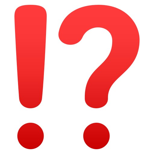 Exclamation Question Mark for JoyPixels 10.0