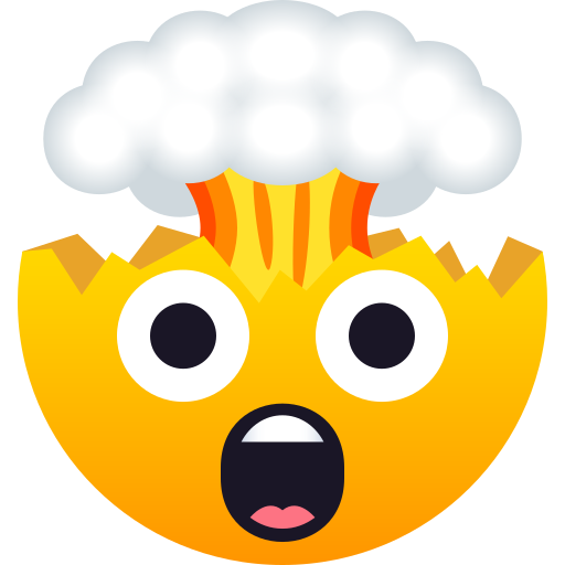 Ontploffend hoofd voor JoyPixels 10.0