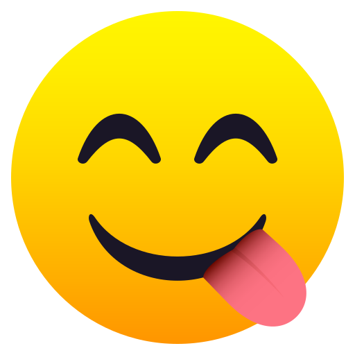 Rosto Saboreando Comida para JoyPixels 10.0