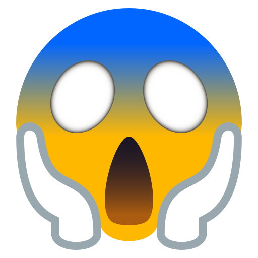 Rosto Gritando De Medo para JoyPixels 10.0