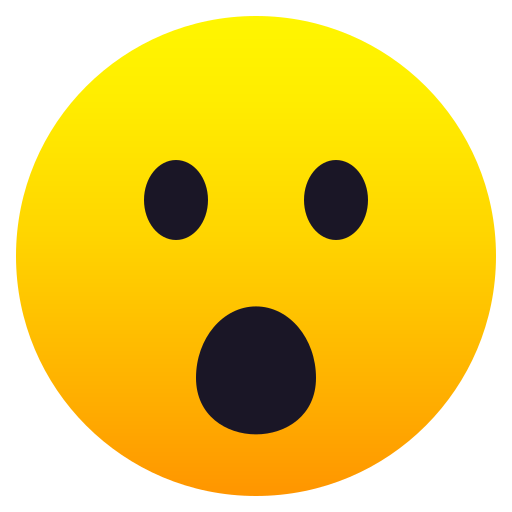 Muka bermulut ternganga untuk JoyPixels 10.0