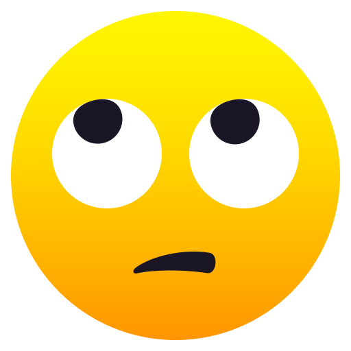 Gözlerini deviren yüz için JoyPixels 10.0