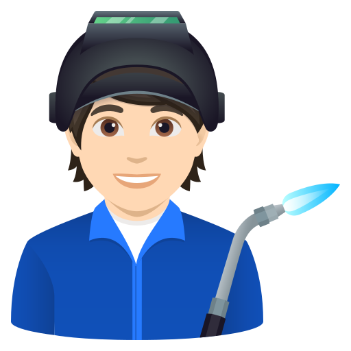 Робочий: дуже світлий тон шкіри для JoyPixels 10.0