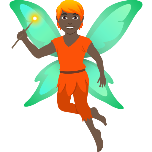 Fada: Pele Escura para JoyPixels 10.0