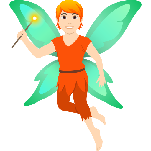 Фея: очень светлый тон кожи для JoyPixels 10.0