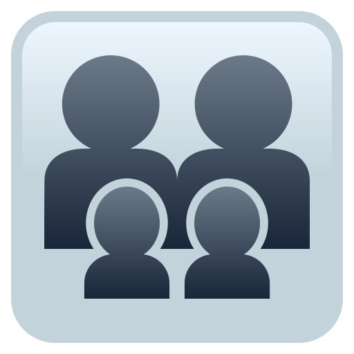 Family: Adult, Adult, Child, Child for JoyPixels 10.0