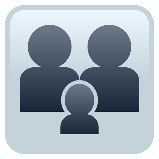 Οικογένεια: Ενήλικας, Ενήλικος, Παιδί για JoyPixels 10.0