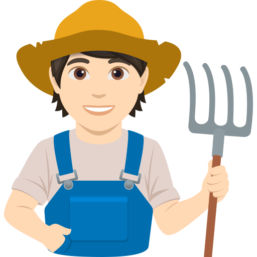 Agricultor: Pele Clara para JoyPixels 10.0