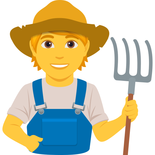 Agricultor para JoyPixels 10.0