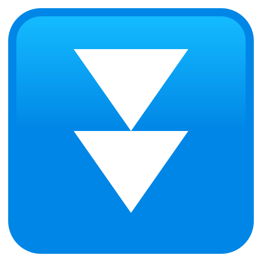 Два трикутника вістрям вниз для JoyPixels 10.0