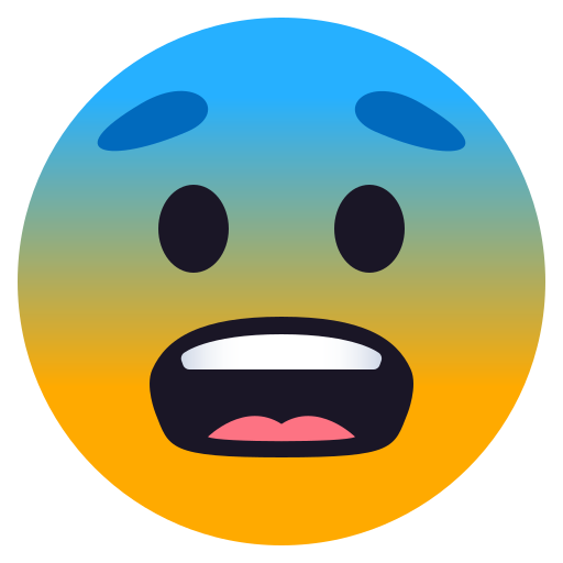 Fearful Face for JoyPixels 10.0