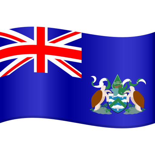 Bandera: Isla de la Ascensión para JoyPixels 10.0