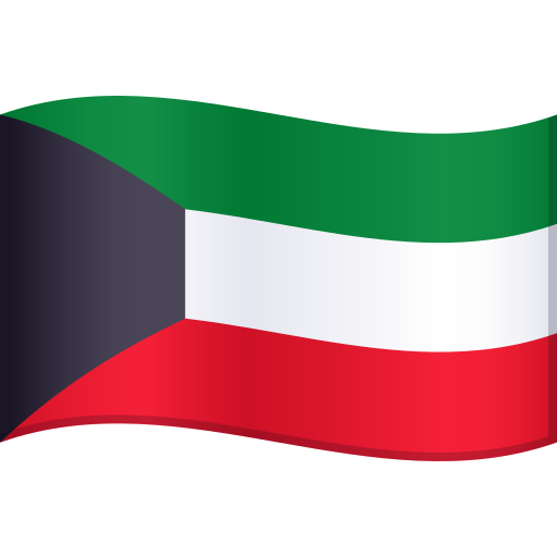 Flag: Kuwait for JoyPixels 10.0