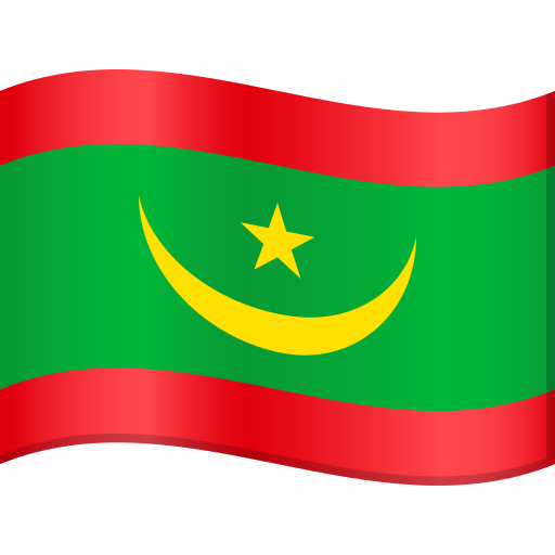 第旗: 毛里塔尼亚号为第JoyPixels 10.0号