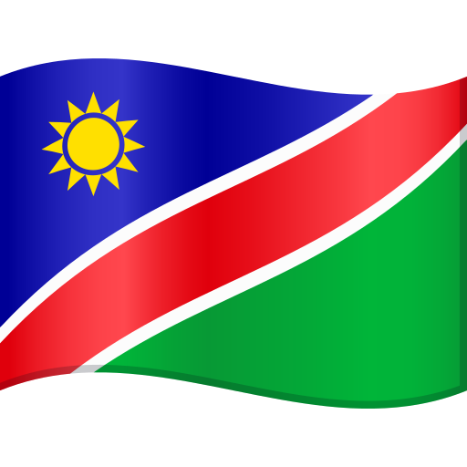 Bandera: Namíbia per JoyPixels 10.0