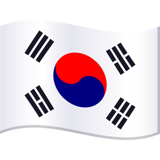 Прапор: Республіка Корея для JoyPixels 10.0