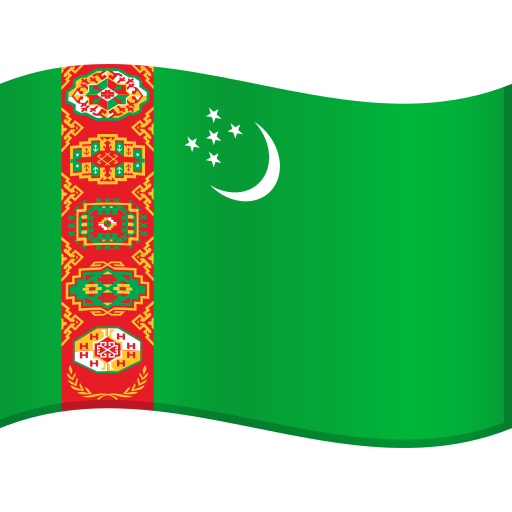 Vlag: Turkmenistan voor JoyPixels 10.0