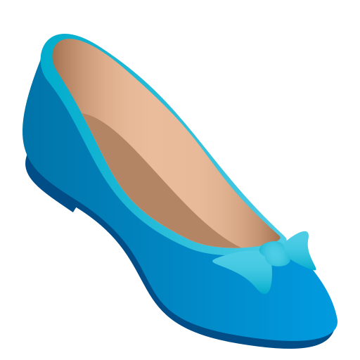 Sepatu flat untuk JoyPixels 10.0