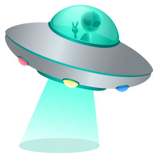 Disco Voador para JoyPixels 10.0